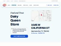 Website Screenshot Dairy Queen