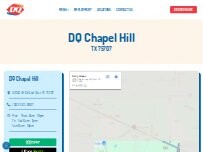 Website Screenshot Dairy Queen