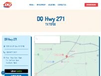 Website Screenshot Dairy Queen