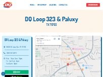 Website Screenshot Dairy Queen
