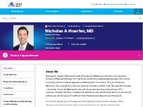 Website Screenshot Nicholas Hoerter, MD
