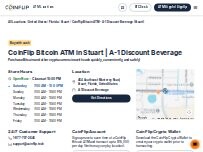 Website Screenshot CoinFlip Bitcoin ATM - A-1 Discount Beverage (Stuart)