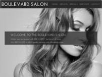 Boulevard Salon website screenshot