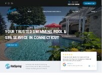 Website Screenshot Aquatic Pool & Spa Services, Inc.