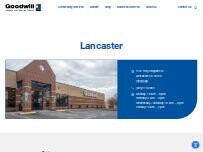 Website Screenshot Goodwill - Lancaster