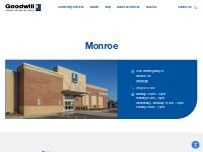 Website Screenshot Goodwill - Monroe