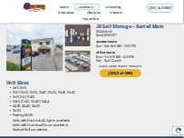 Website Screenshot JK Self Storage - Sartell Main