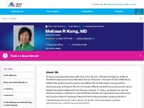 Website Screenshot Melissa Kang, MD