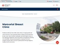 Website Screenshot Memorial Breast Clinic