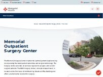 Website Screenshot Memorial Outpatient Surgery Center