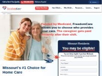 Website Screenshot FreedomCare