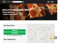 Website Screenshot Jet's Pizza
