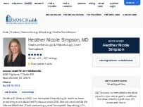 Website Screenshot Heather Nicole Simpson, MD