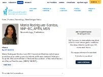 Website Screenshot Maria Rodriguez-Santos, NNP-BC, APRN, MSN