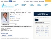 Website Screenshot Chung Albert Lee, MD, PhD