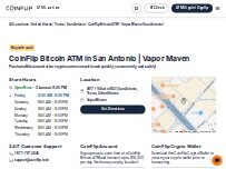 Website Screenshot CoinFlip Bitcoin ATM - Vapor Maven (San Antonio)