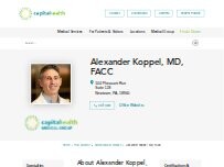 Website Screenshot Alexander Koppel, MD, FACC