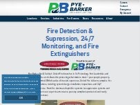Website Screenshot Pye-Barker Fire & Safety, formerly United Fire Protection