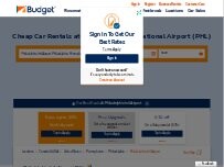 Website Screenshot Budget Car Rental