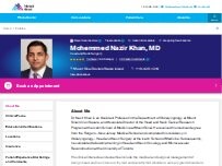 Website Screenshot Mohemmed Khan, MD