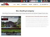 Website Screenshot Nico Roofing & Exteriors