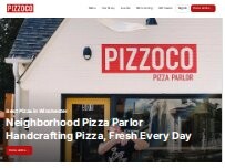 Website Screenshot Pizzoco Pizza Parlor