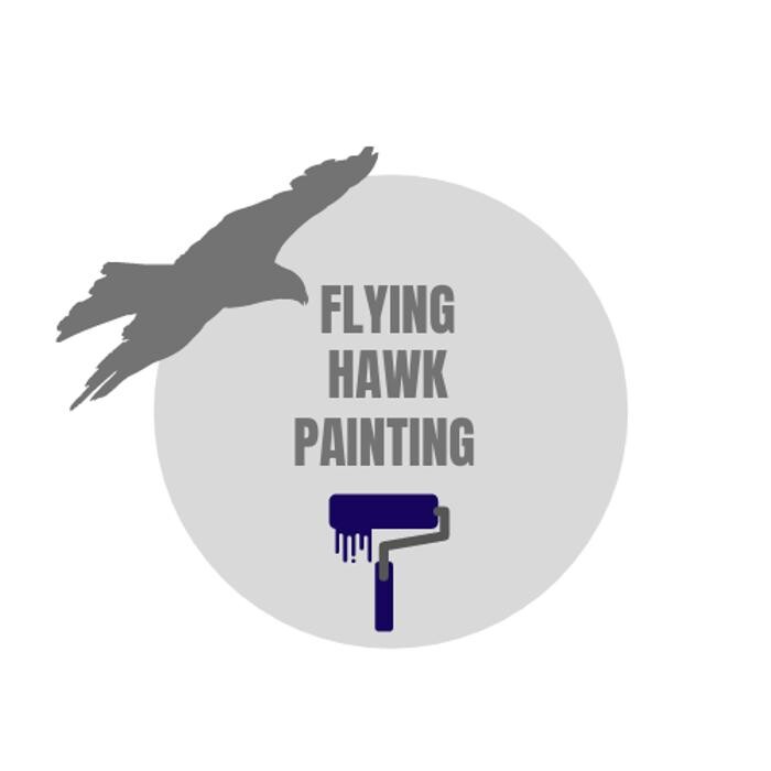 Flying Hawk painting Logo