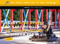 Website Screenshot Xtreme Racing Center of Pigeon Forge