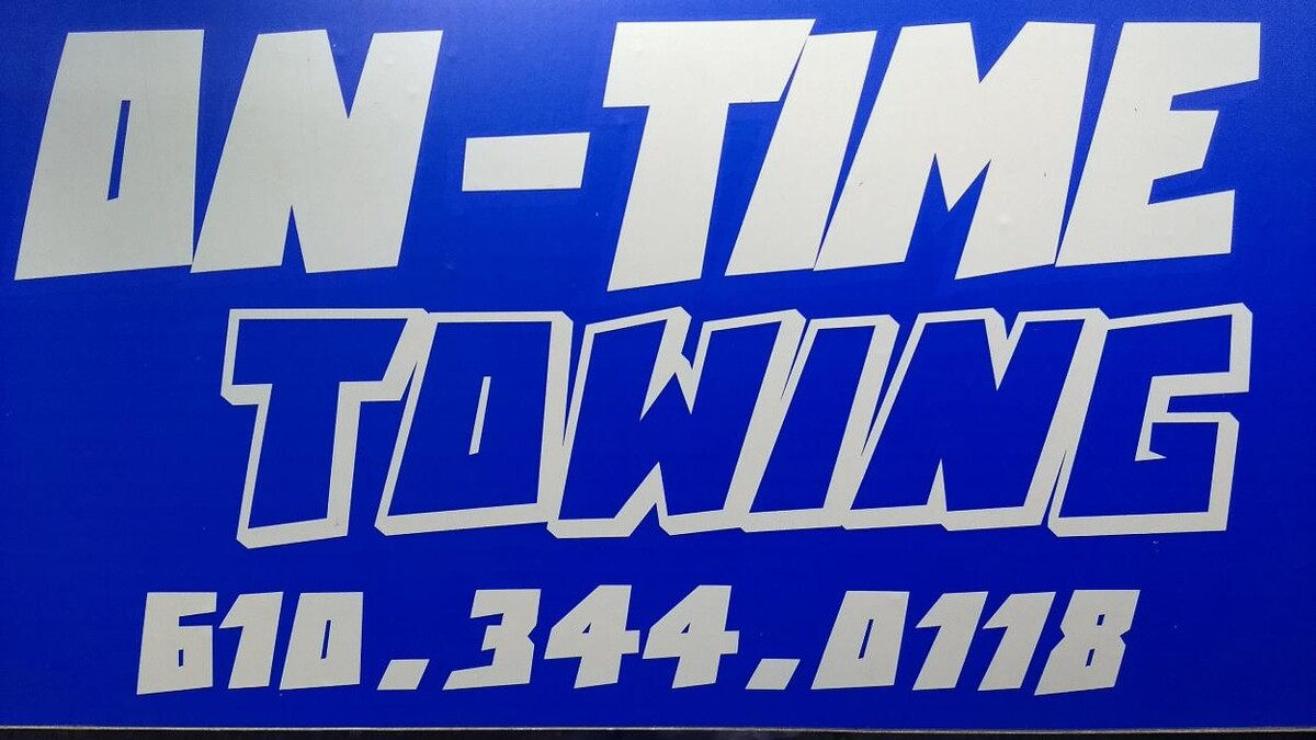 ON-TIME TOWING West Chester, PA Logo