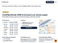 Website Screenshot CoinFlip Bitcoin ATM - Los Arcos Liquor (Corona)