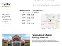 Website Screenshot Medix Infusion - Flower Mound