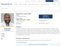 Website Screenshot GaChavis M. Green, DPM