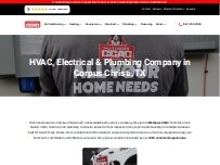 Website Screenshot Mathews CCAC Heating, Cooling, Plumbing & Electrical
