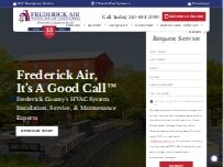 Website Screenshot Frederick Air Inc