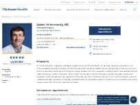 Website Screenshot Adam M. Kennedy, MD