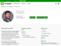 Website Screenshot Brandon Hobi - TD Wealth Financial Advisor