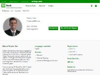 Website Screenshot Taylor Cox - TD Wealth Financial Advisor