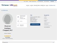Website Screenshot Shannon Chappell, PA-C