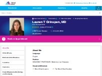 Website Screenshot Lauren Grinspan, MD