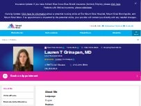Website Screenshot Lauren Grinspan, MD