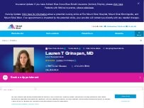 Website Screenshot Lauren Grinspan, MD