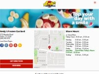 Website Screenshot Andy's Frozen Custard