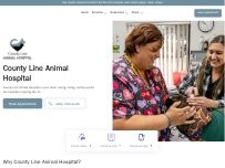 Website Screenshot County Line Animal Hospital
