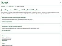Website Screenshot Quest Diagnostics