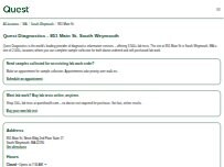 Website Screenshot Quest Diagnostics
