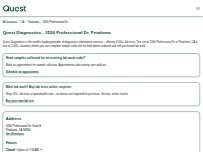 Website Screenshot Quest Diagnostics