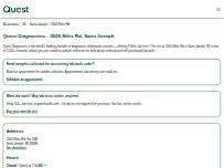 Website Screenshot Quest Diagnostics