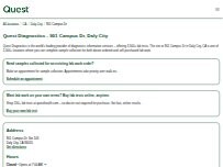 Website Screenshot Quest Diagnostics