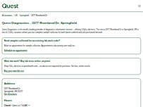 Website Screenshot Quest Diagnostics