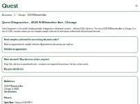 Website Screenshot Quest Diagnostics